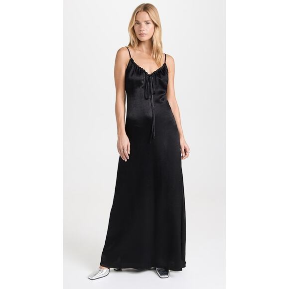 Proenza Schouler White Label Harper Backless Maxi Dress Black- 0 - Picture 1 of 6